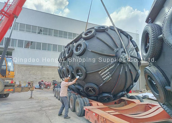 کیفیت گلگیرهای بادی لاستیکی پنوماتیکی نوع شبکه یوکوهاما 50 کیلو پاسکال و 80 کیلو پاسکال برای سازه شناور ISO 17357 کشتی به کشتی و کشتی به بندر کارخانه