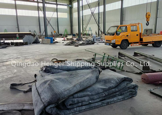 کیفیت ISO 14409 کوله هوا از لاستیک دریایی با 4 تا 12 لایه برای پرتاب و لنگر انداختن کشتی کارخانه