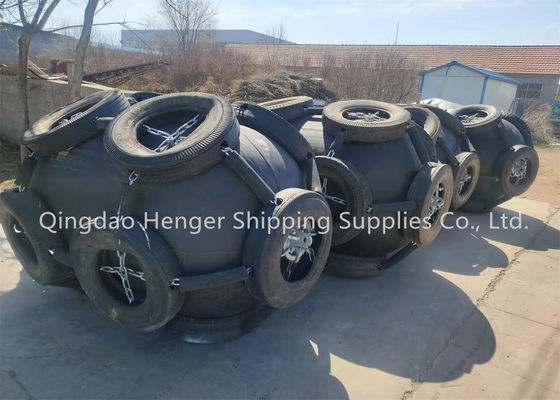 کیفیت مدت عمر طولانی 24 ماه 80kpa شناور پنوماتیک دریایی لاستیک Fender طراحی با استفاده از زندگی 10 سال کارخانه