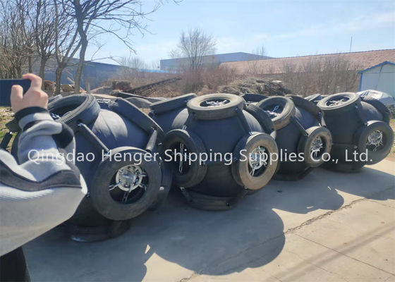 کیفیت مدت عمر طولانی 24 ماه 80kpa شناور پنوماتیک دریایی لاستیک Fender طراحی با استفاده از زندگی 10 سال کارخانه