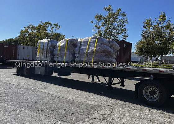 کیفیت ایربگ لاستیکی دریایی با فشار ترکیدگی 0.3 تا 0.5 مگاپاسکال، قابل تنظیم تا 3*26 متر، ساخته شده از لاستیک با استحکام بالا و الیاف مصنوعی کارخانه