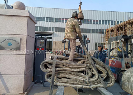 کیفیت گواهی CCS کیسه هوای سنگین 1.5x14 متری دریایی برای راه اندازی کشتی کارخانه