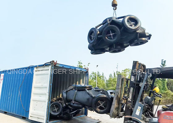 کیفیت فندر لاستیکی پنوماتیک دریایی سیاه با گواهینامه ISO17357 80Kpa کارخانه