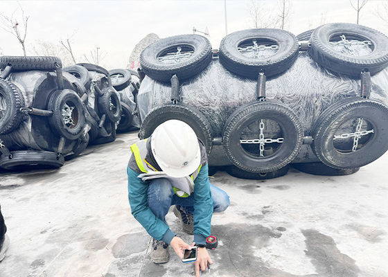 کیفیت STS و STD لاستیک شناور دریایی و شبکه زنجیره ای EVA کارخانه