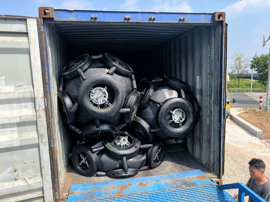 کیفیت گلگیر لاستیکی بادی یوکوهاما با رنگ مشکی فشار بالا برای عملیات نجات و رهایی دریایی کارخانه