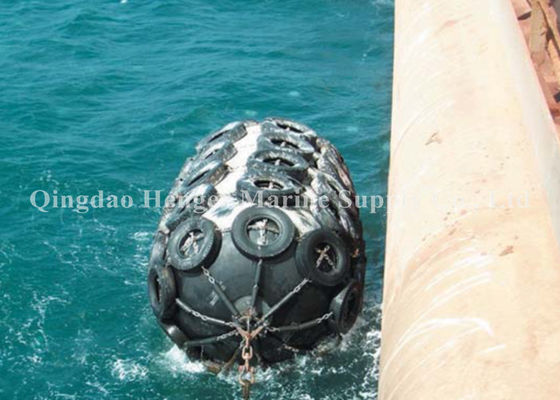 کیفیت ISO 17357 Compliant High Elasticity Natural Rubber Pneumatic Rubber Fender for Port Anti-Collision Use کارخانه