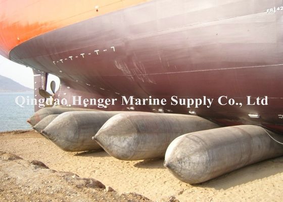 کیفیت HENGER Heavy Duty Marine Rubber Airbag با لایه های متعدد 0.8-3 M قطر و 4-25 M طول برای پرتاب کشتی کارخانه