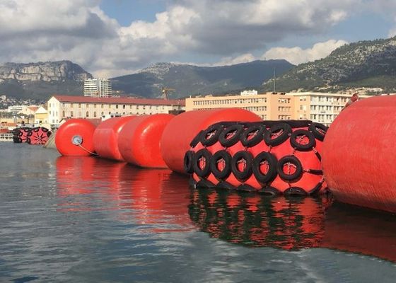 کیفیت ISO 17357 Certified EVA Foam Filled Fender with Customizable Density 70-110kg/m³ and 0.5m-4.8m Diameter for Marine Use کارخانه