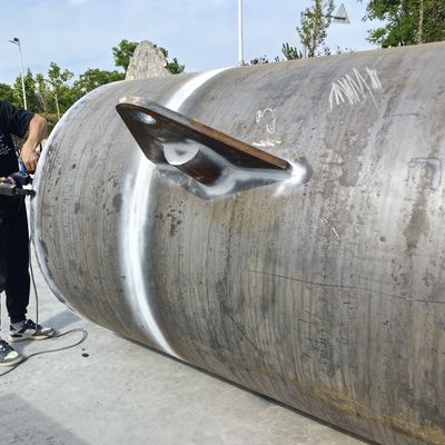 کیفیت طومار شناور قطر بزرگ فولاد برای کاربردهای دریایی دریایی کارخانه