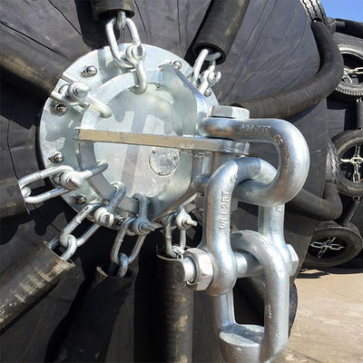 کیفیت ISO 17357 Compliant High Elasticity Natural Rubber Pneumatic Rubber Fender for Port Anti-Collision Use کارخانه