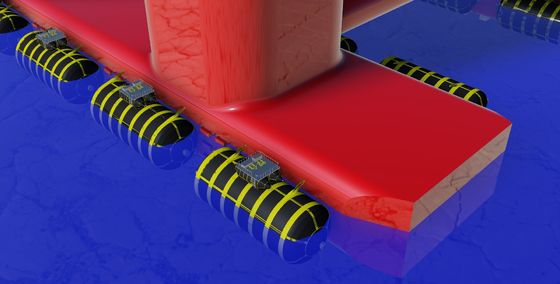 کیفیت کیسه هوای کم فشار ایربگ لاستیکی بادی دریایی بادی کارخانه