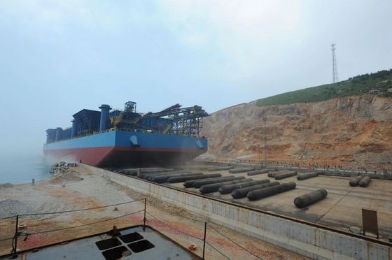 کیفیت 8 لایه کشتی راه اندازی ایربگ کشتی لاستیکی کیسه هوا ایربگ CCS LRS کارخانه