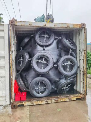 کیفیت Ccs Certification Pneumatic Rubber Fender Rib Type Fender And Net Rope Type کارخانه