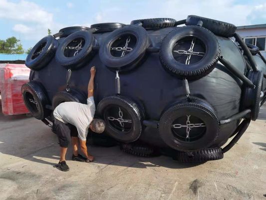 کیفیت گلگیر لاستیکی بادی شناور یوکوهاما با توری زنجیری کارخانه