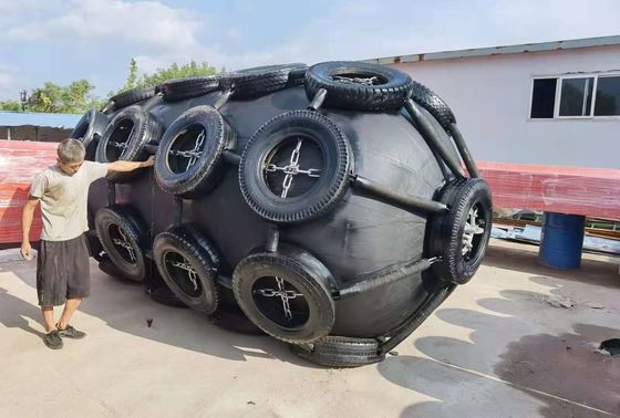 کیفیت گلگیر لاستیکی بادی شناور یوکوهاما با توری زنجیری کارخانه