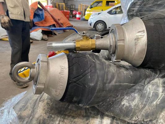کیفیت کیسه هوای لاستیکی دریایی D1.5*L12 برای بلند کردن اجسام سنگین و پرتاب کشتی کارخانه