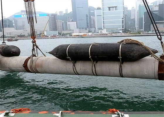 کیفیت ISO 14409 Certified Pneumatic Rubber Fender - Natural Rubber Marine Airbag with 80kpa Working Pressure کارخانه