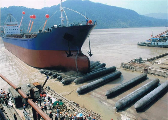 کیفیت ISO 14409 Certified Pneumatic Rubber Fender - Natural Rubber Marine Airbag with 80kpa Working Pressure کارخانه