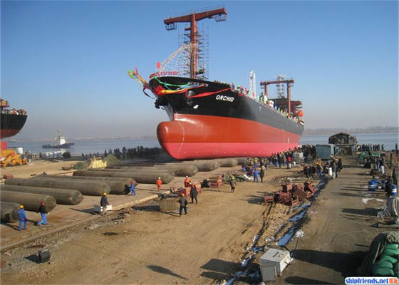 کیفیت ISO 14409:2011 کوله هوایی گواهی شده برای پرتاب کشتی با طول عمر 6-10 سال و محدوده قطر 0.8m تا 3.0m برای برنامه های دریایی کارخانه