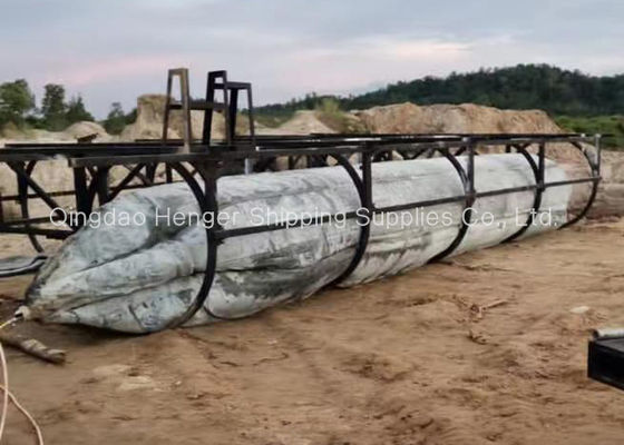 کیفیت کیسه هوای دریایی لاستیکی با گواهینامه ISO 14409 با فشار کاری 80 کیلو پاسکال و ساختار لاستیک طبیعی کارخانه