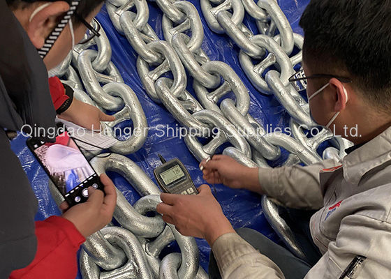 کیفیت فولاد ضد زنگ زنجیره لنگر دریایی فلزی بزرگ سفارشی 2-7/16 کارخانه
